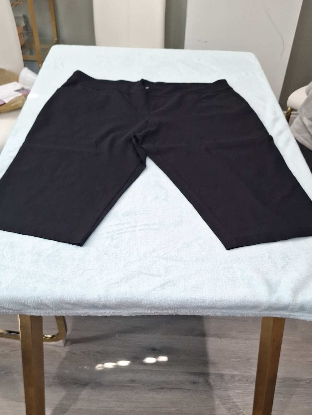 Terra & Sky Black Cropped Ponte Pants